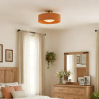 Modern Porcelain Semi-Flush Ceiling Light