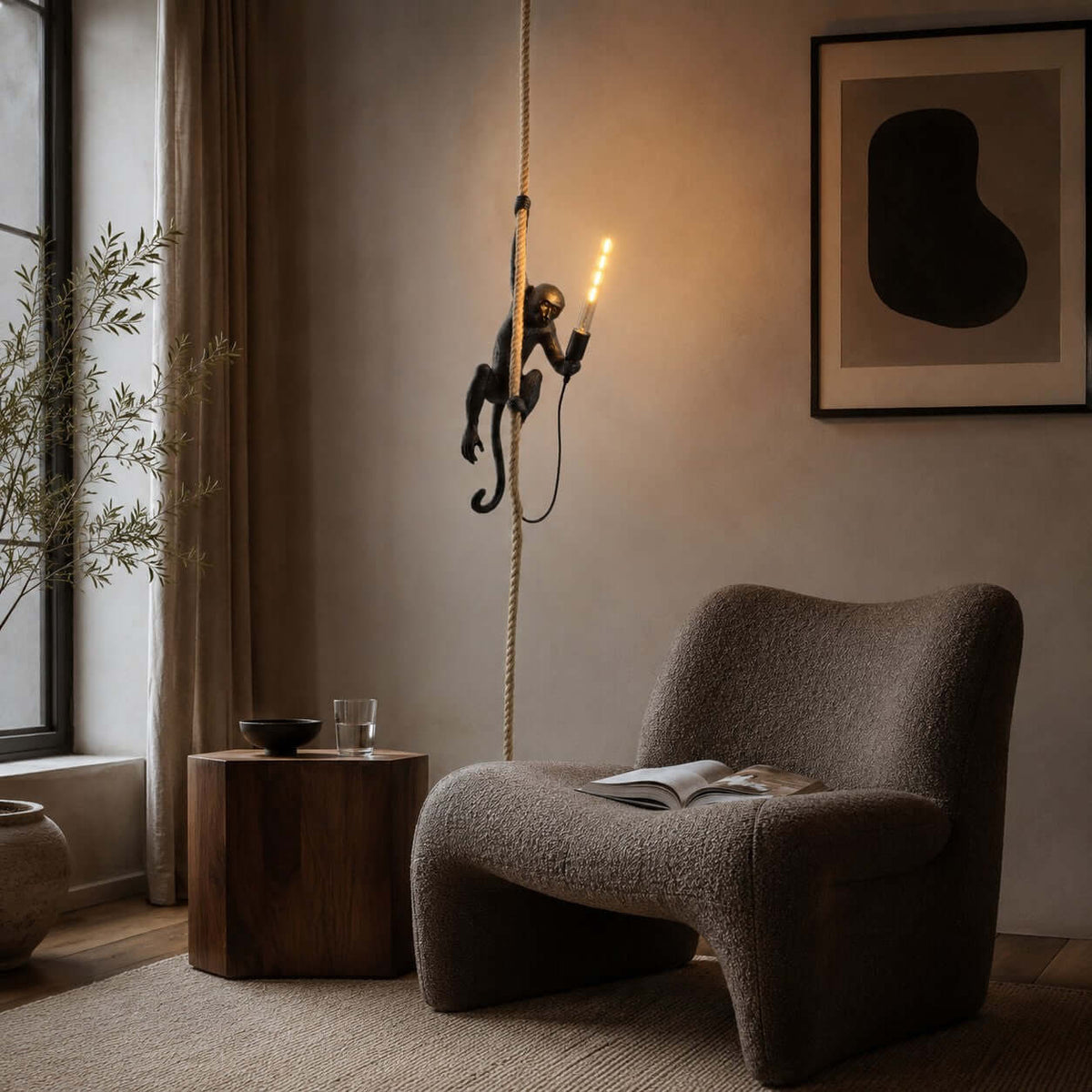 Monkey Pendant Light