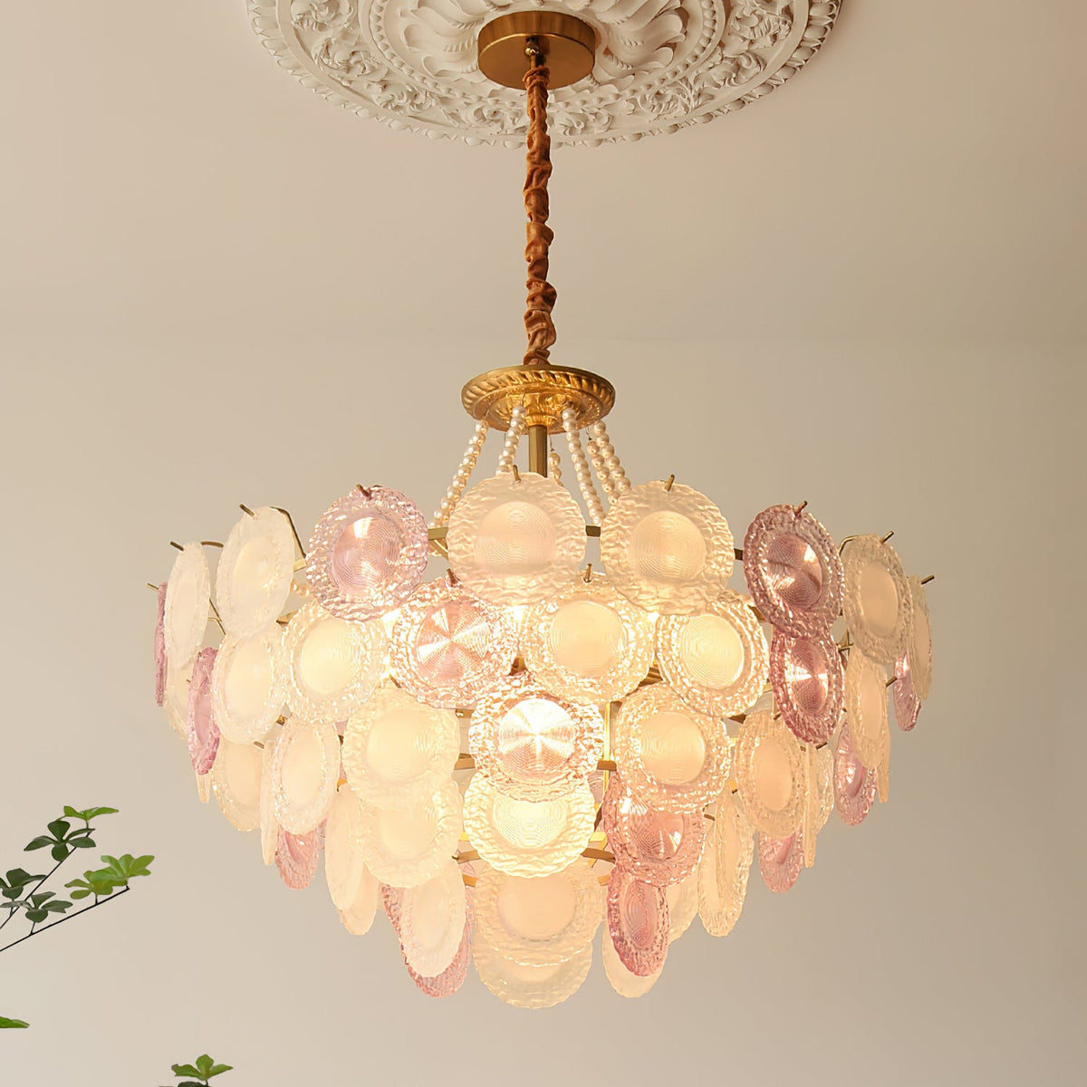 Mortimer Glass Chandelier