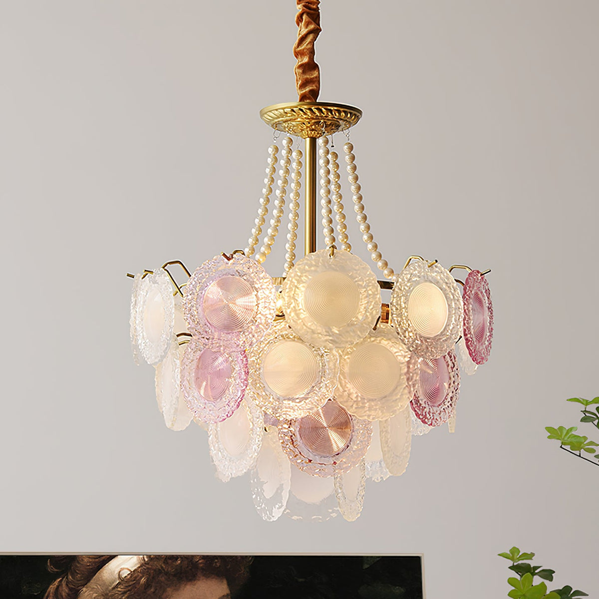 Mortimer Glass Chandelier