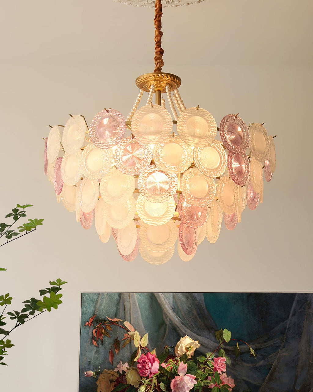 Mortimer Glass Chandelier
