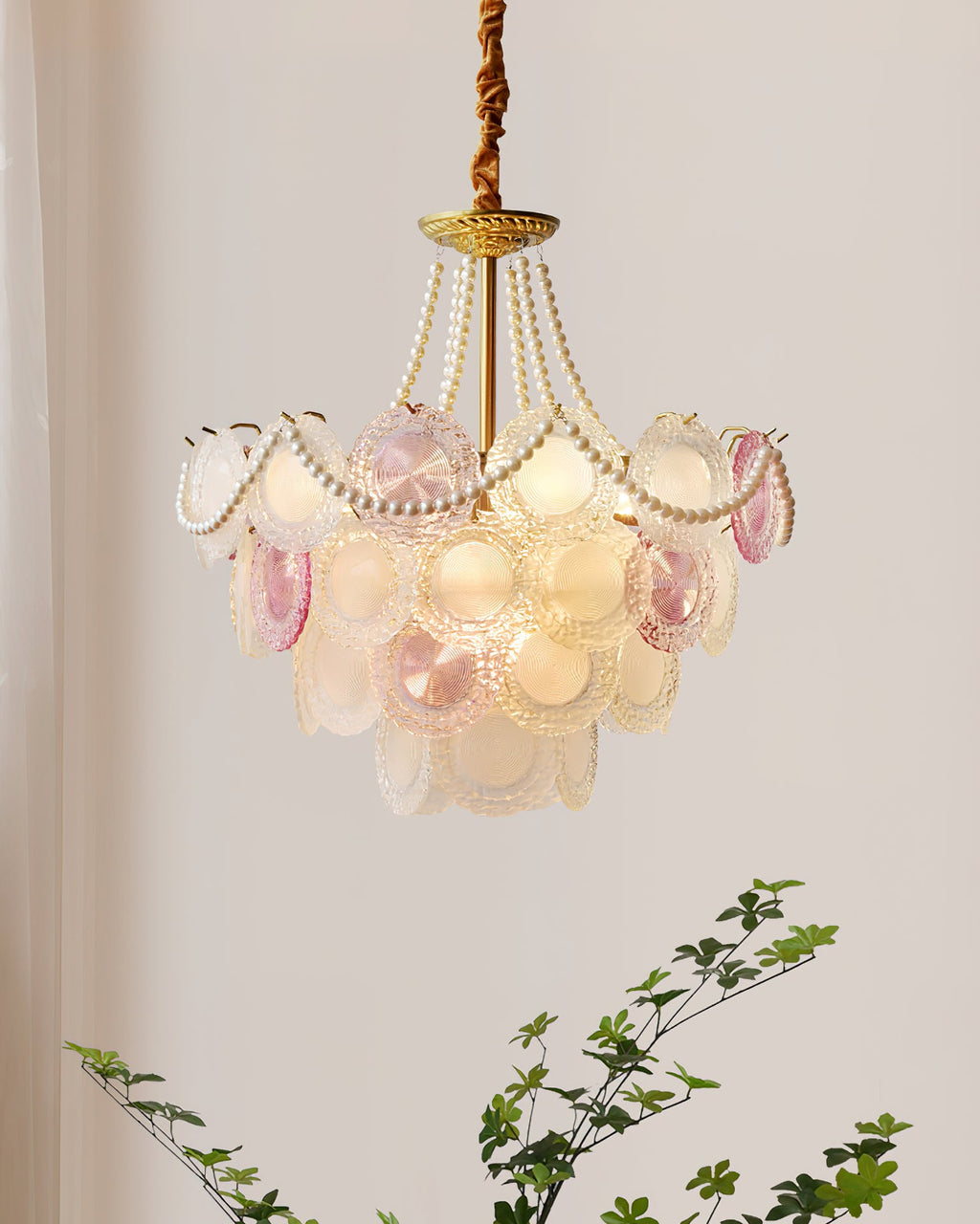 Mortimer Glass Chandelier