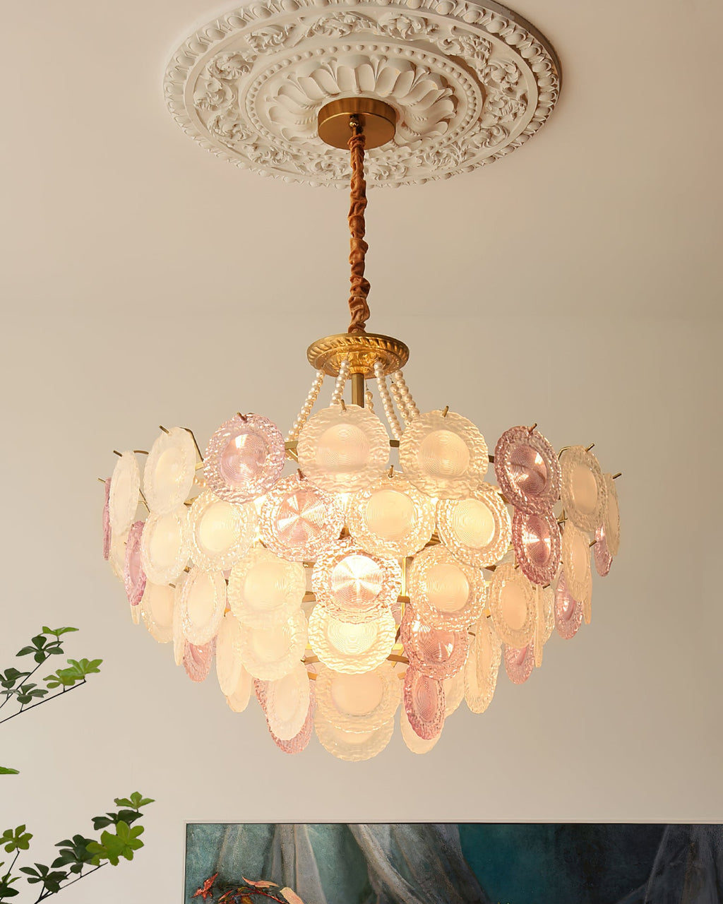 Mortimer Glass Chandelier