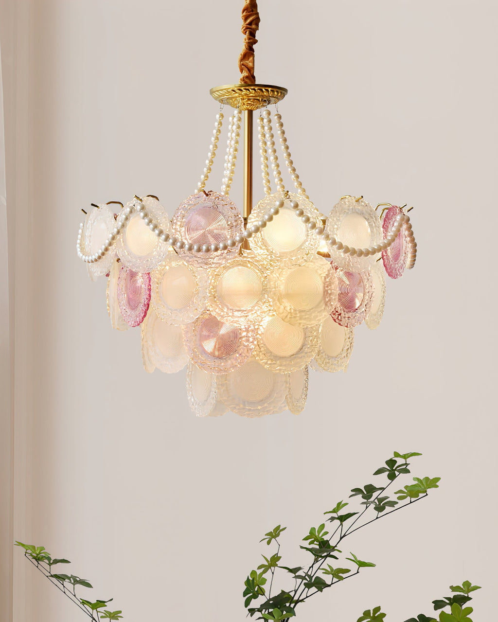 Mortimer Glass Chandelier