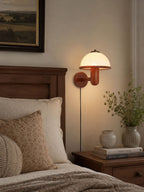Mushroom Wood Wall Light