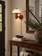 Mushroom Wood Wall Light