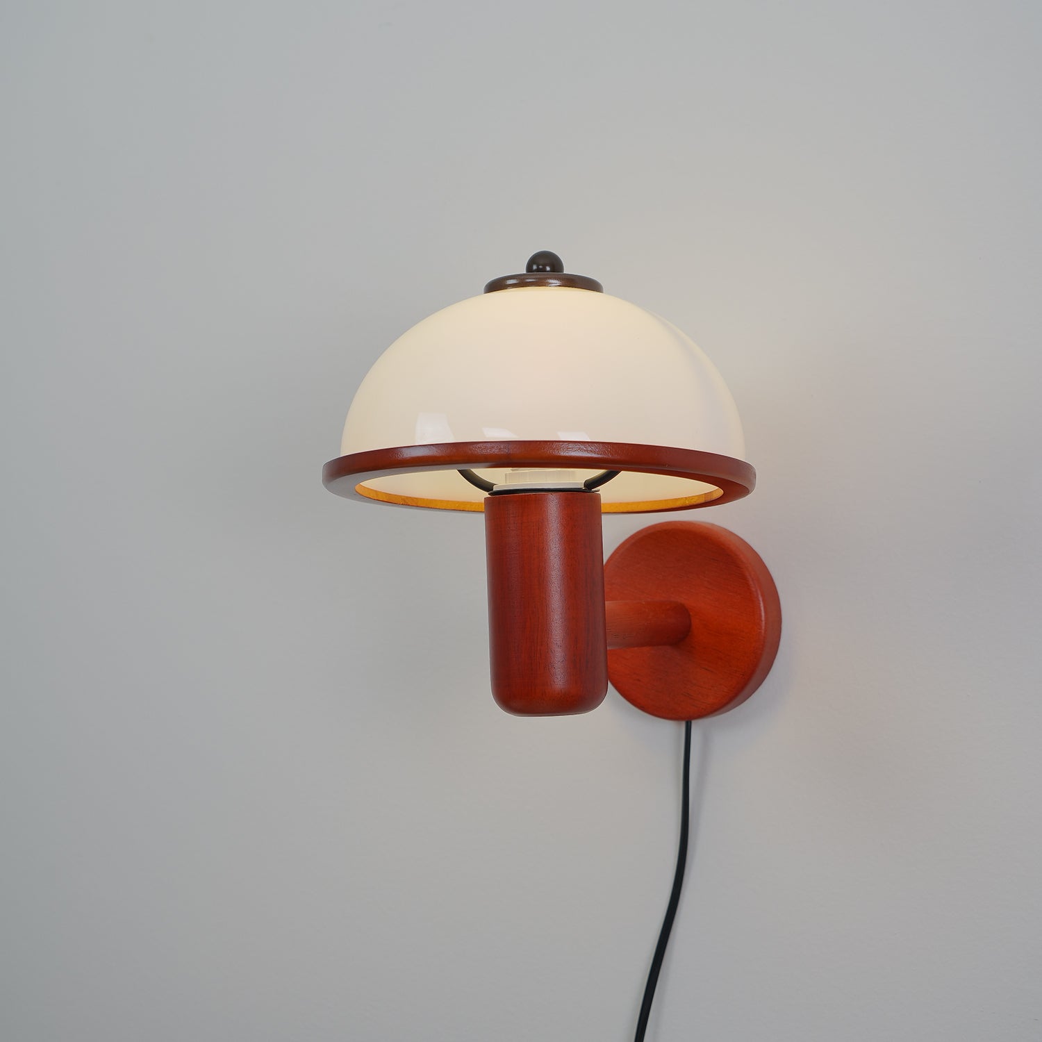 Mushroom Wood Wall Light