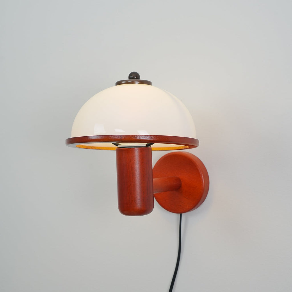 Mushroom Wood Wall Light