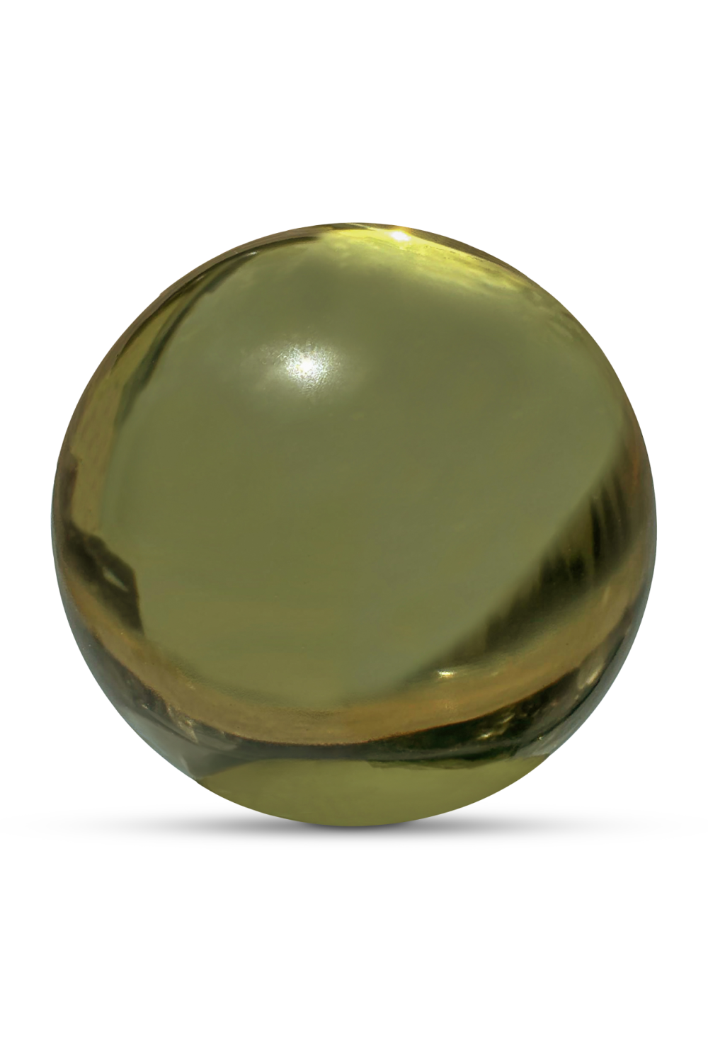 Cast Glass Orb Decorative Object