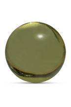 Cast Glass Orb Decorative Object