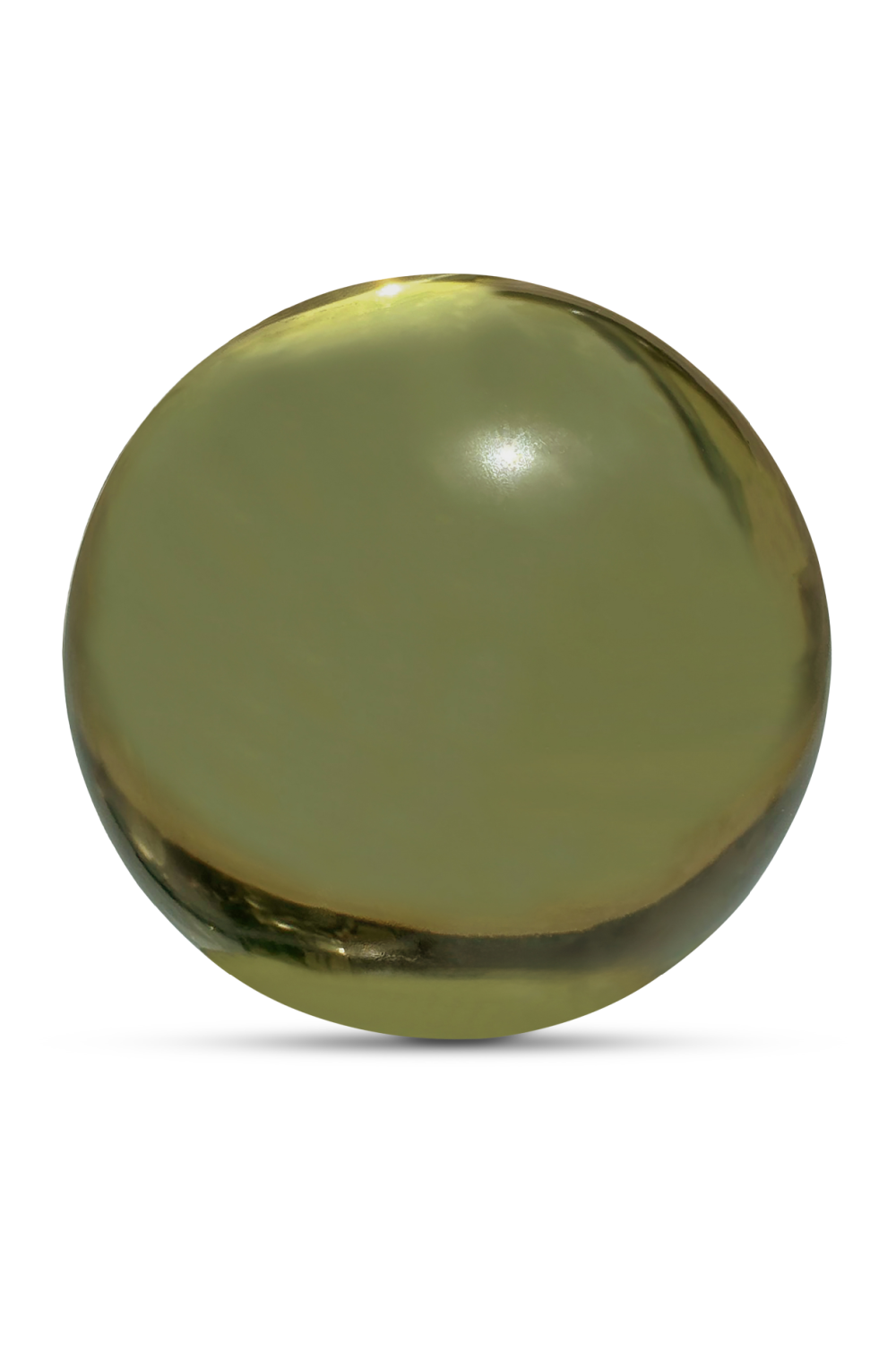 Cast Glass Orb Decorative Object