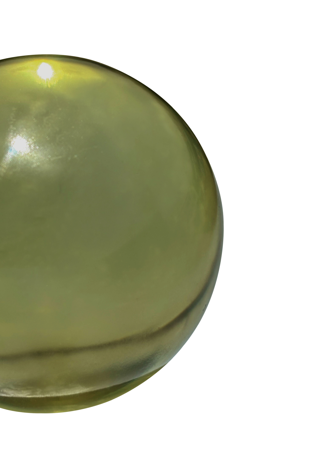 Cast Glass Orb Decorative Object