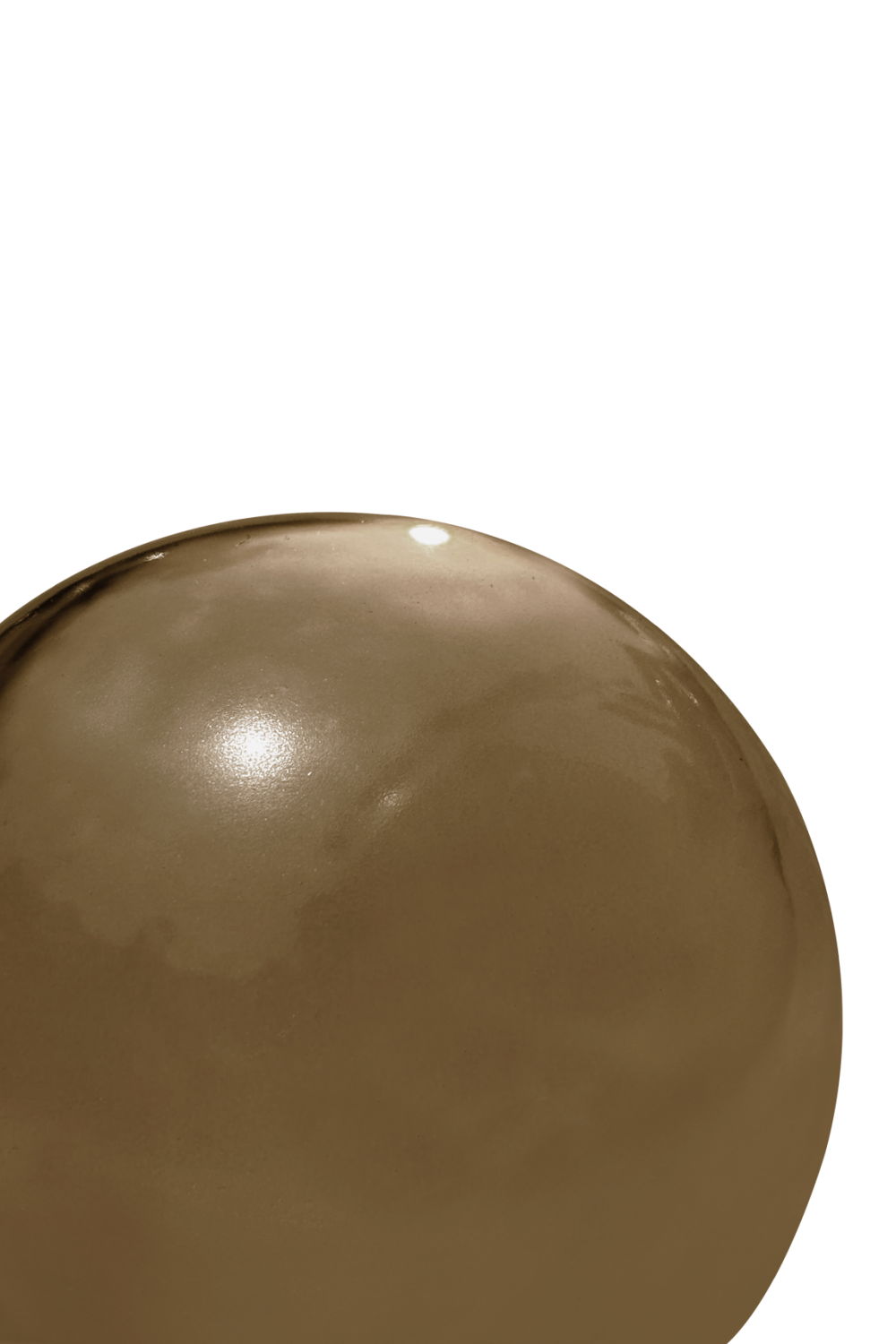 Cast Glass Orb Decorative Object