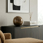 Cast Glass Orb Decorative Object