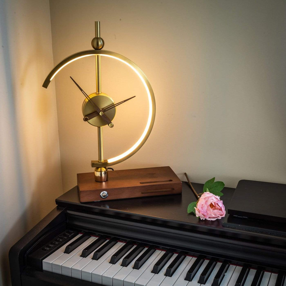 Smart LED Desk Lamp with Clock