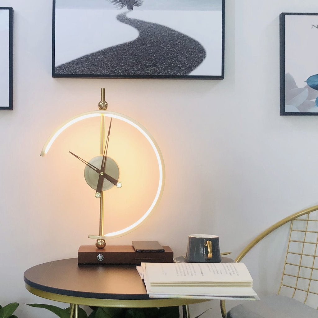 Smart LED Desk Lamp with Clock