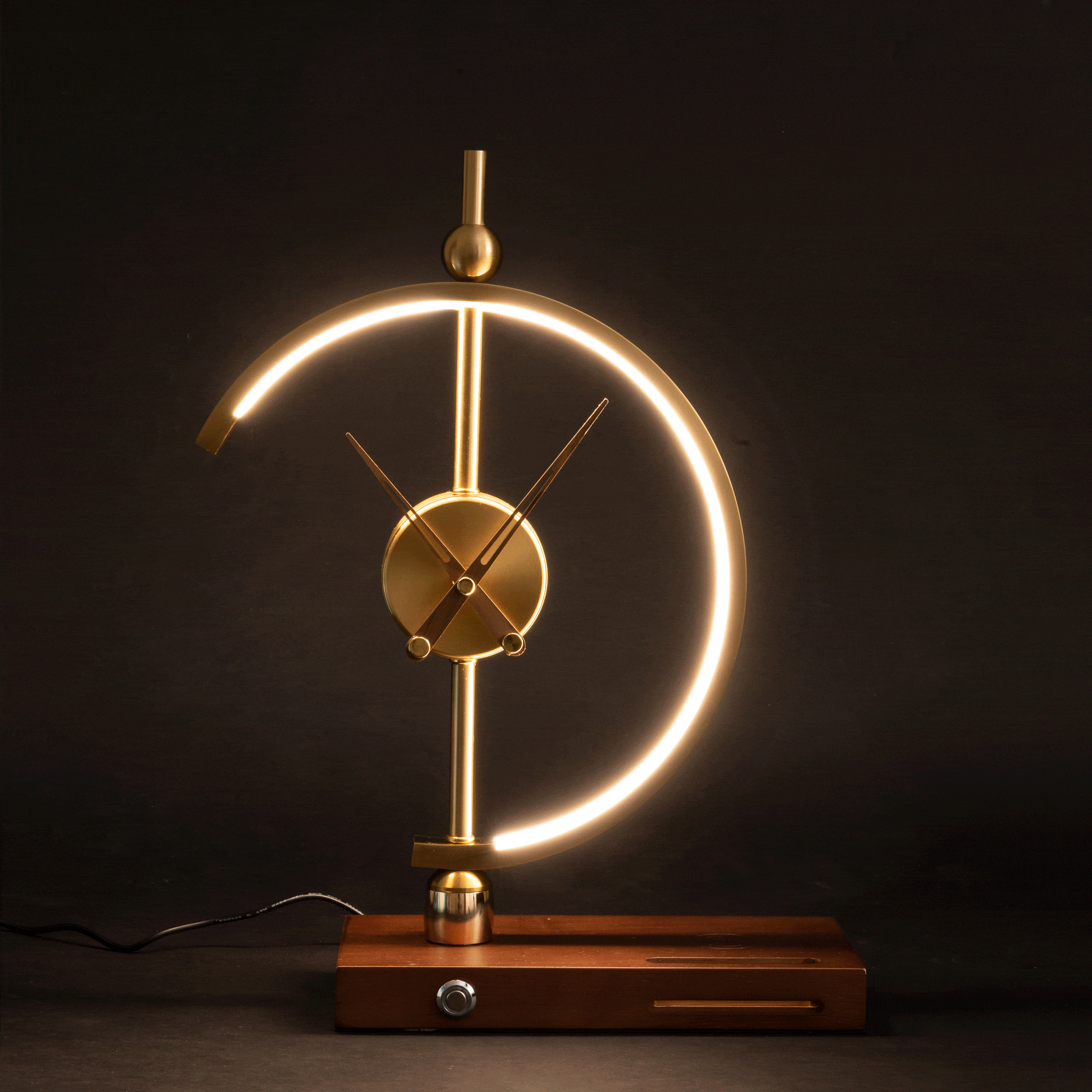 Smart LED Desk Lamp with Clock