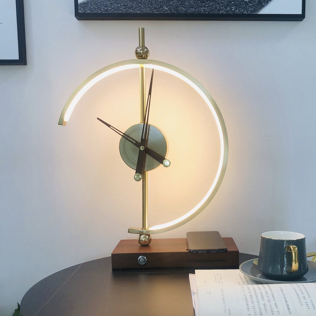 Smart LED Desk Lamp with Clock