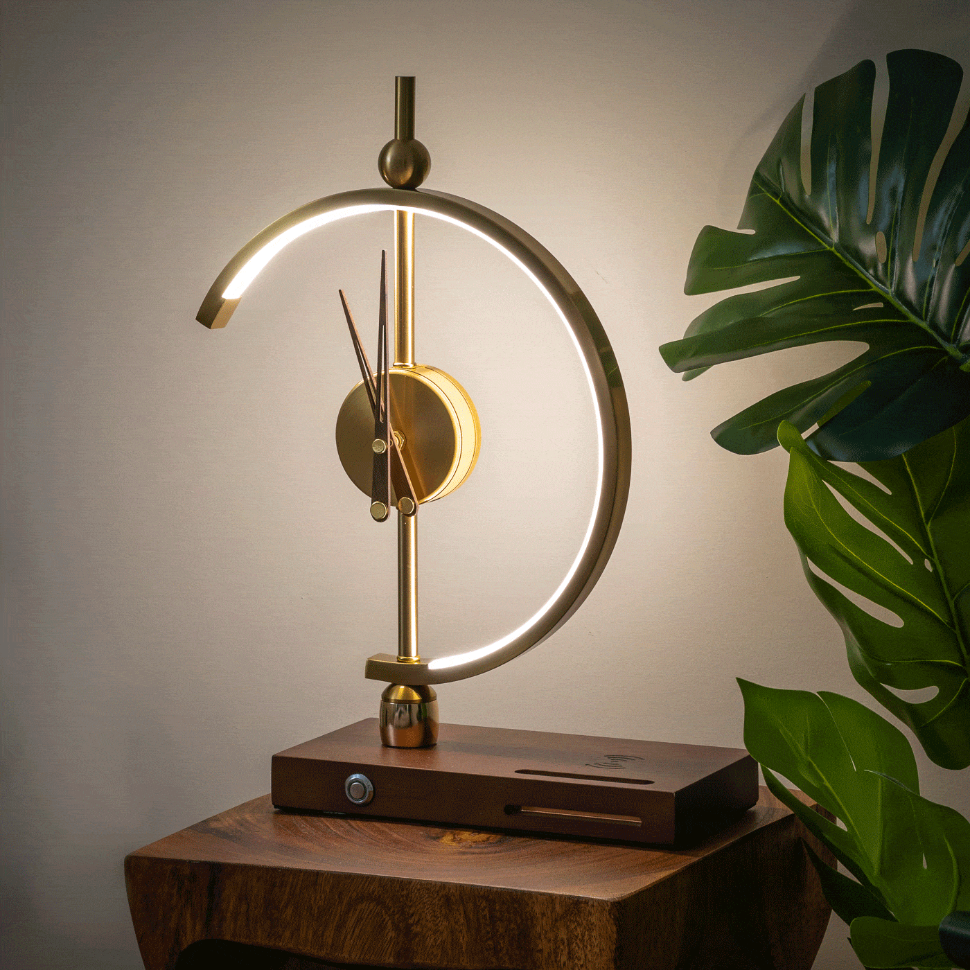 Smart LED Desk Lamp with Clock