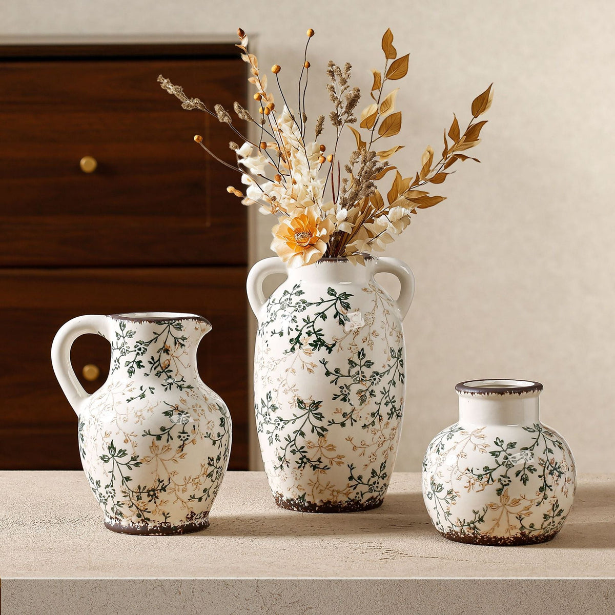 Floral Ceramic Vase