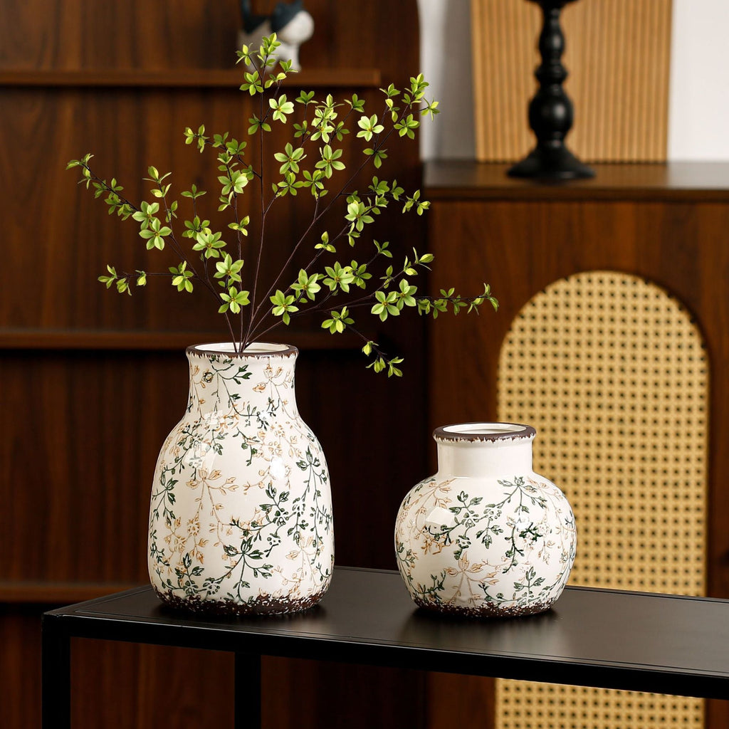 Floral Ceramic Vase