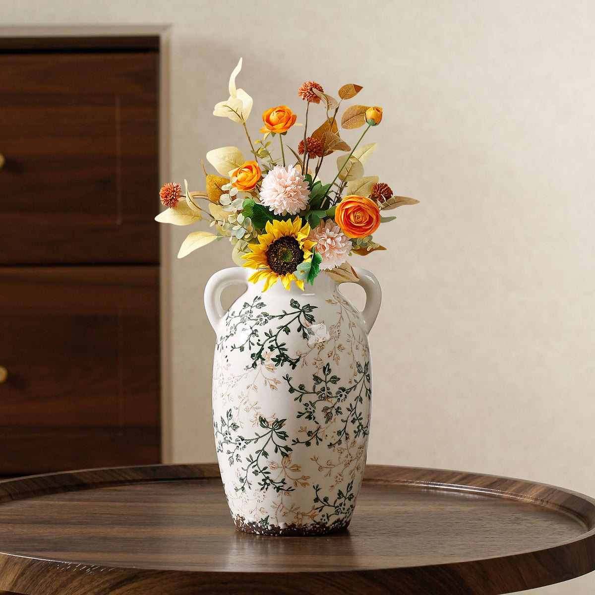 Floral Ceramic Vase