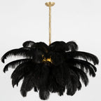 Ostrich Feather Chandelier