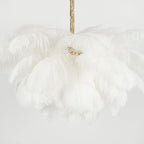 Ostrich Feather Chandelier