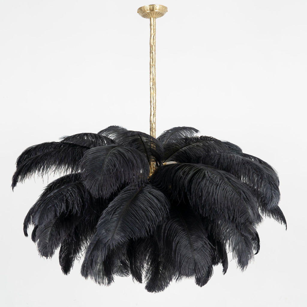 Ostrich Feather Chandelier