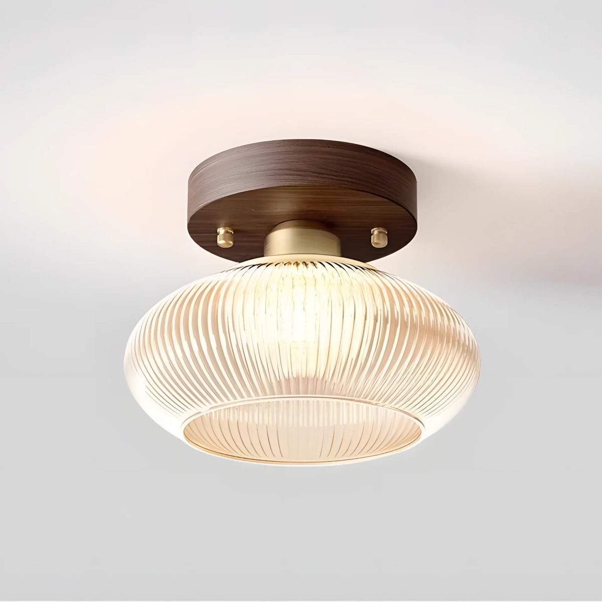 Otis Low Dome Glass Ceiling Light