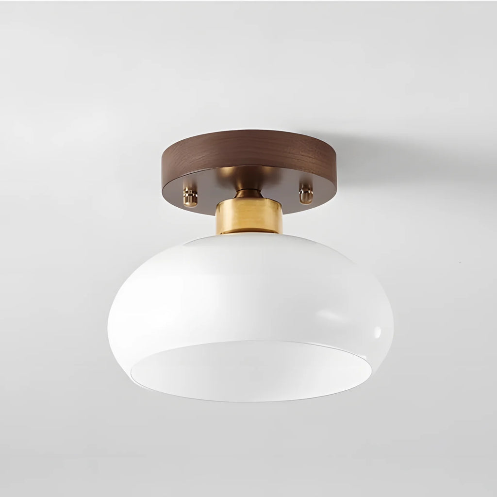 Otis Low Dome Glass Ceiling Light