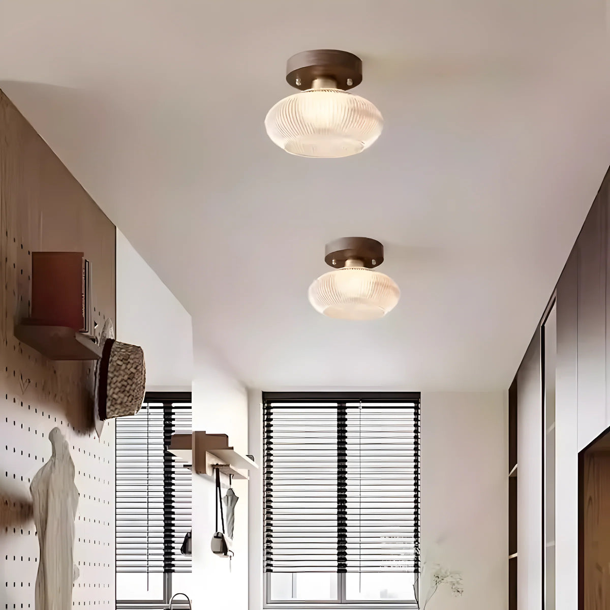 Otis Low Dome Glass Ceiling Light