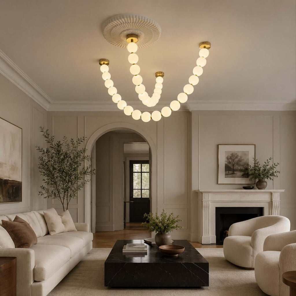 Pearl Necklace LED Chandelier