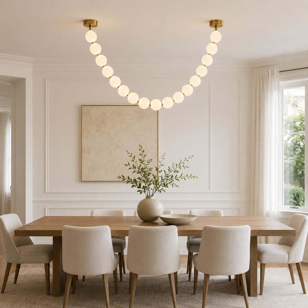 Pearl Necklace LED Chandelier