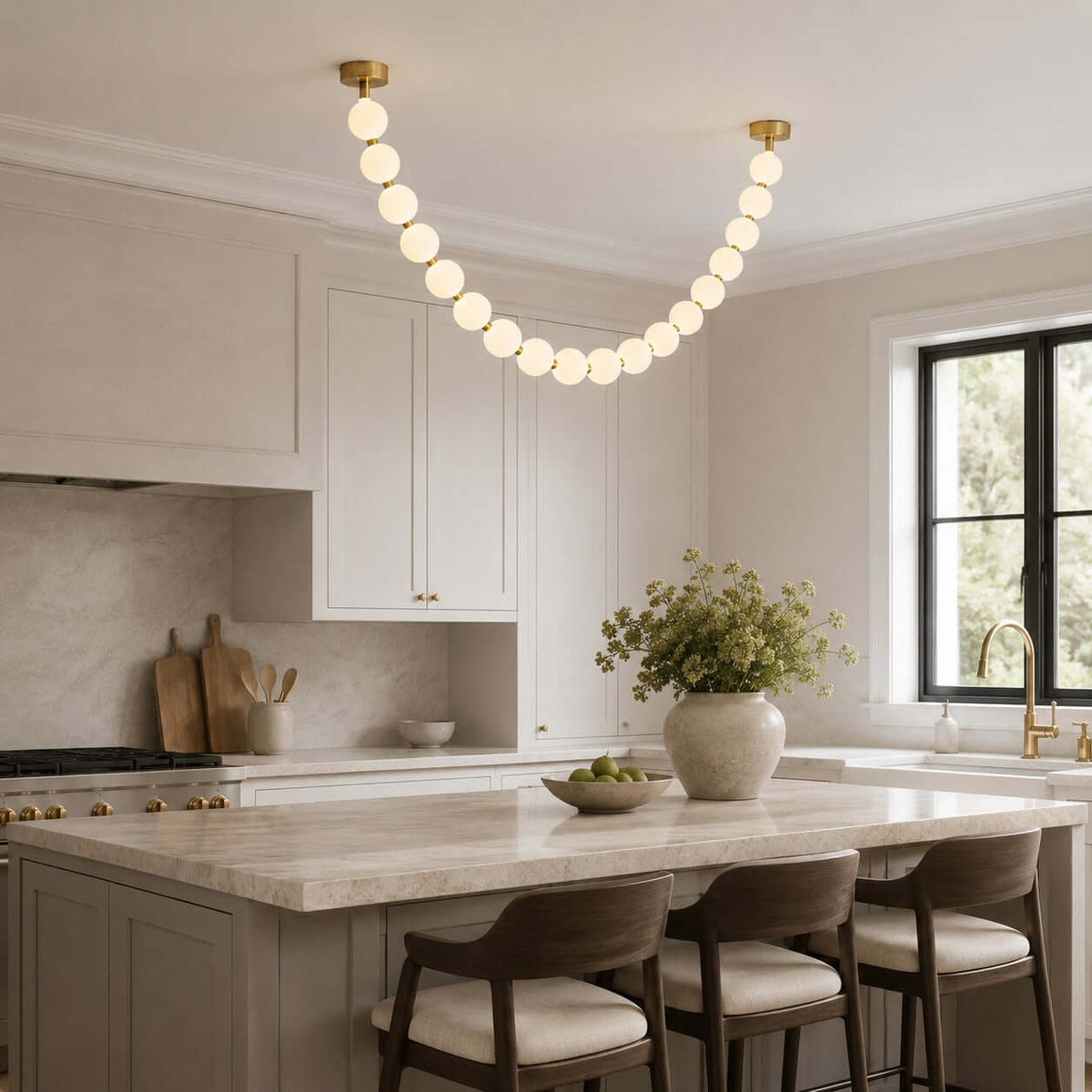 Pearl Necklace LED Chandelier