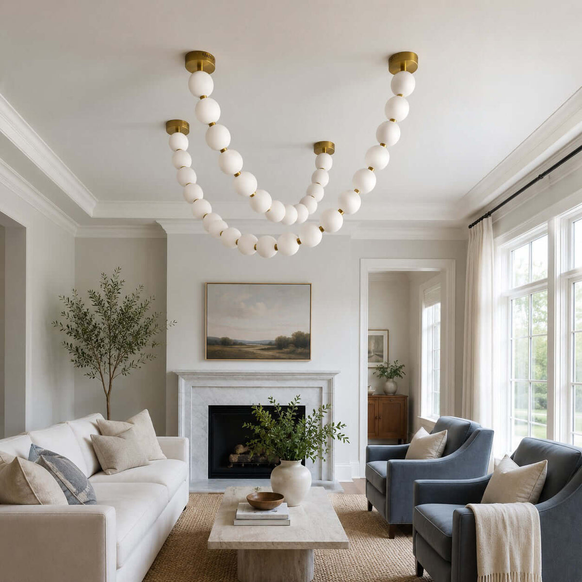 Pearl Necklace LED Chandelier