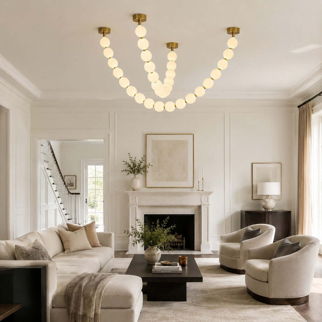 Pearl Necklace LED Chandelier