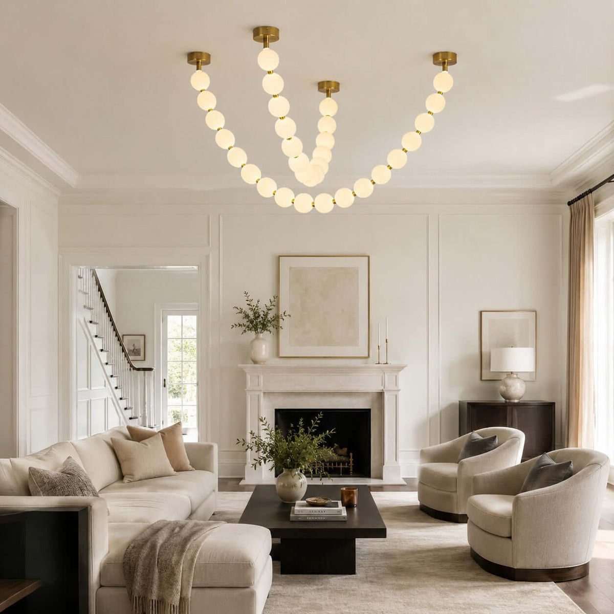 Pearl Necklace LED Chandelier