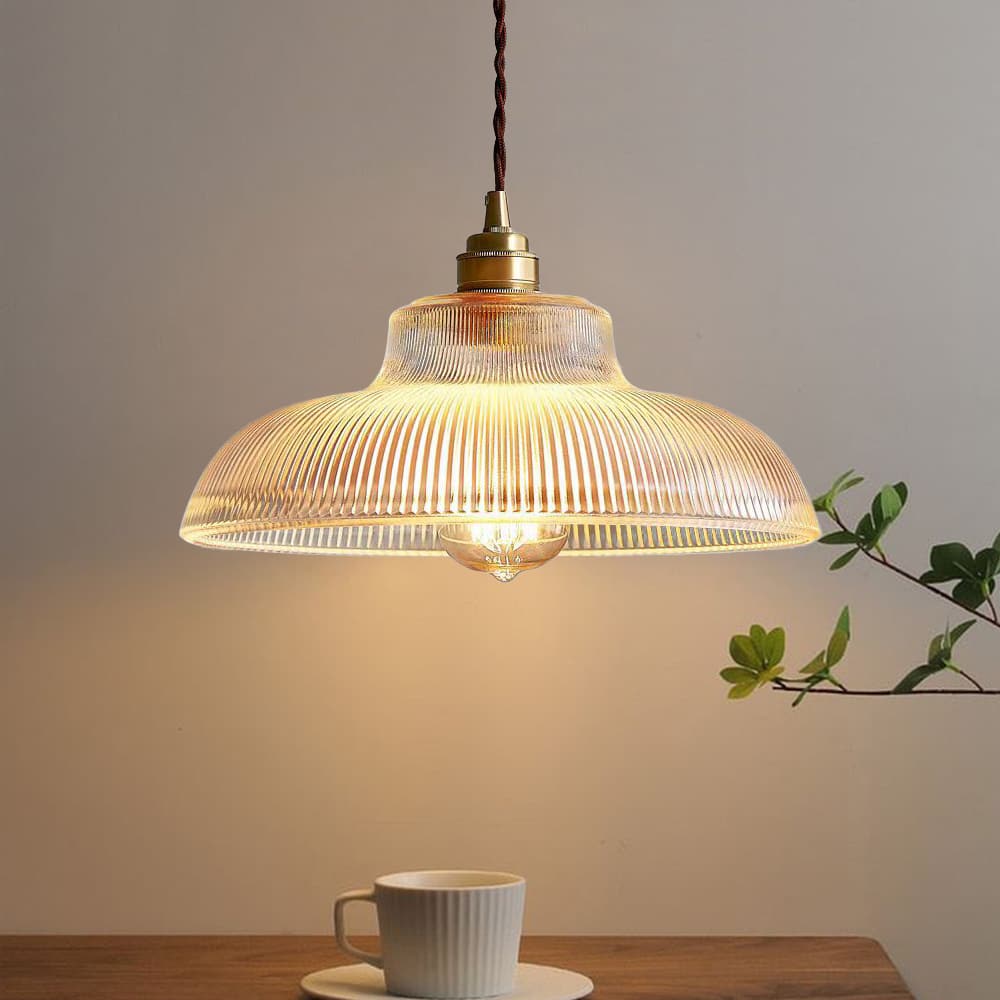 Vintage Glass Pendant Light