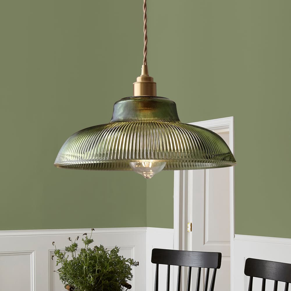 Vintage Glass Pendant Light