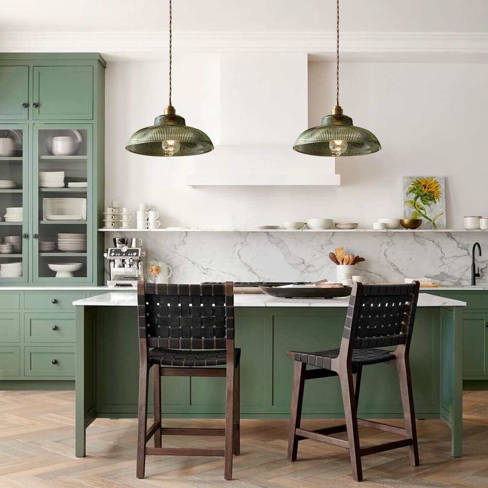 Vintage Glass Pendant Light