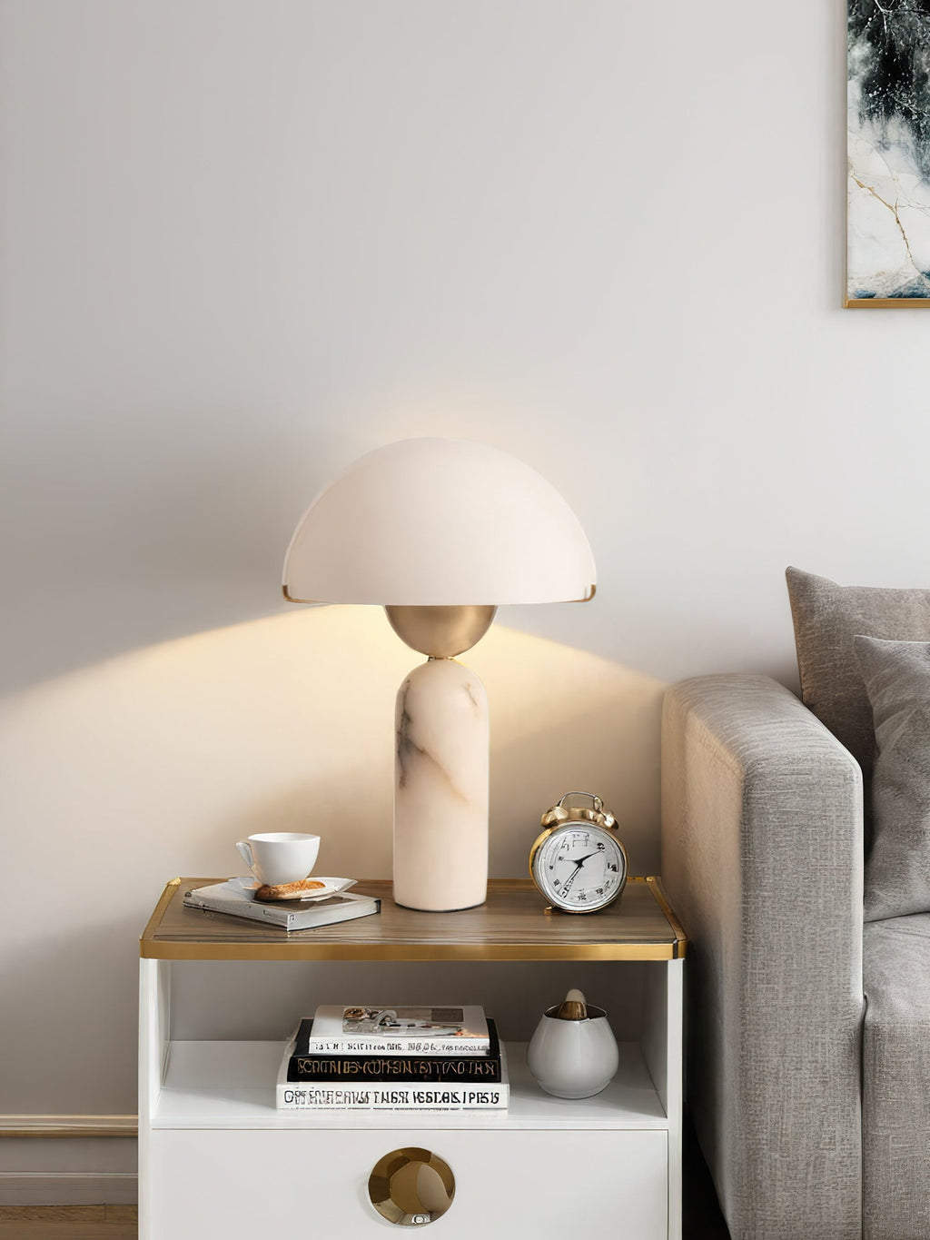 Peono Natural Stone Table Lamp