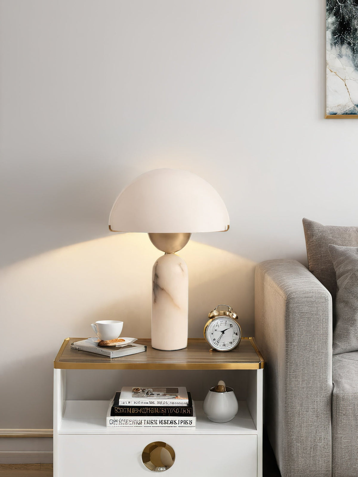 Peono Natural Stone Table Lamp