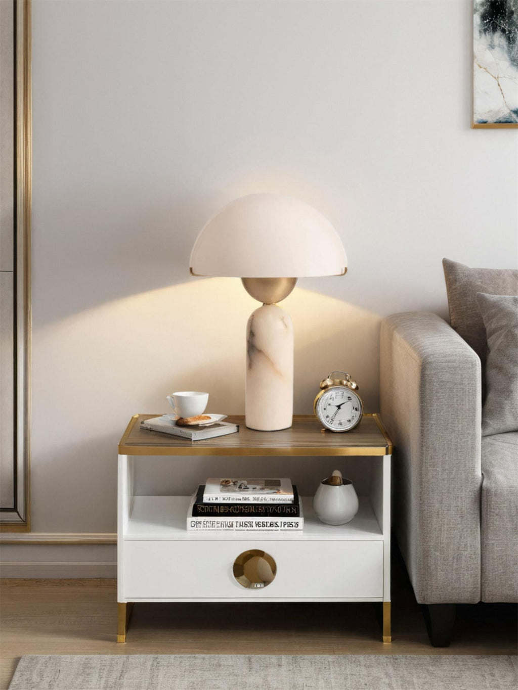 Peono Natural Stone Table Lamp