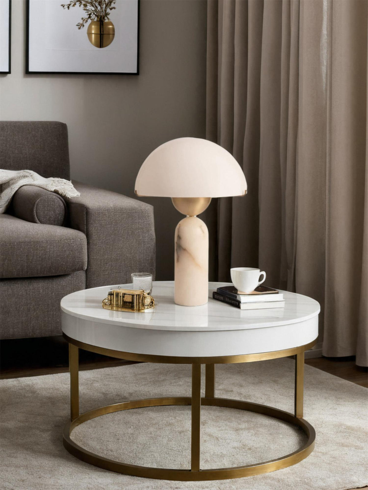 Peono Natural Stone Table Lamp