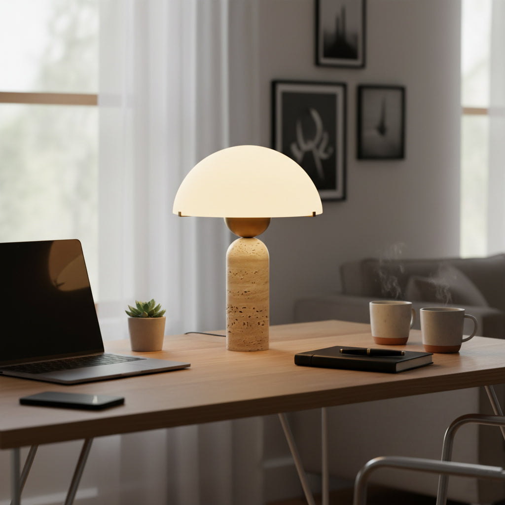 Peono Natural Stone Table Lamp