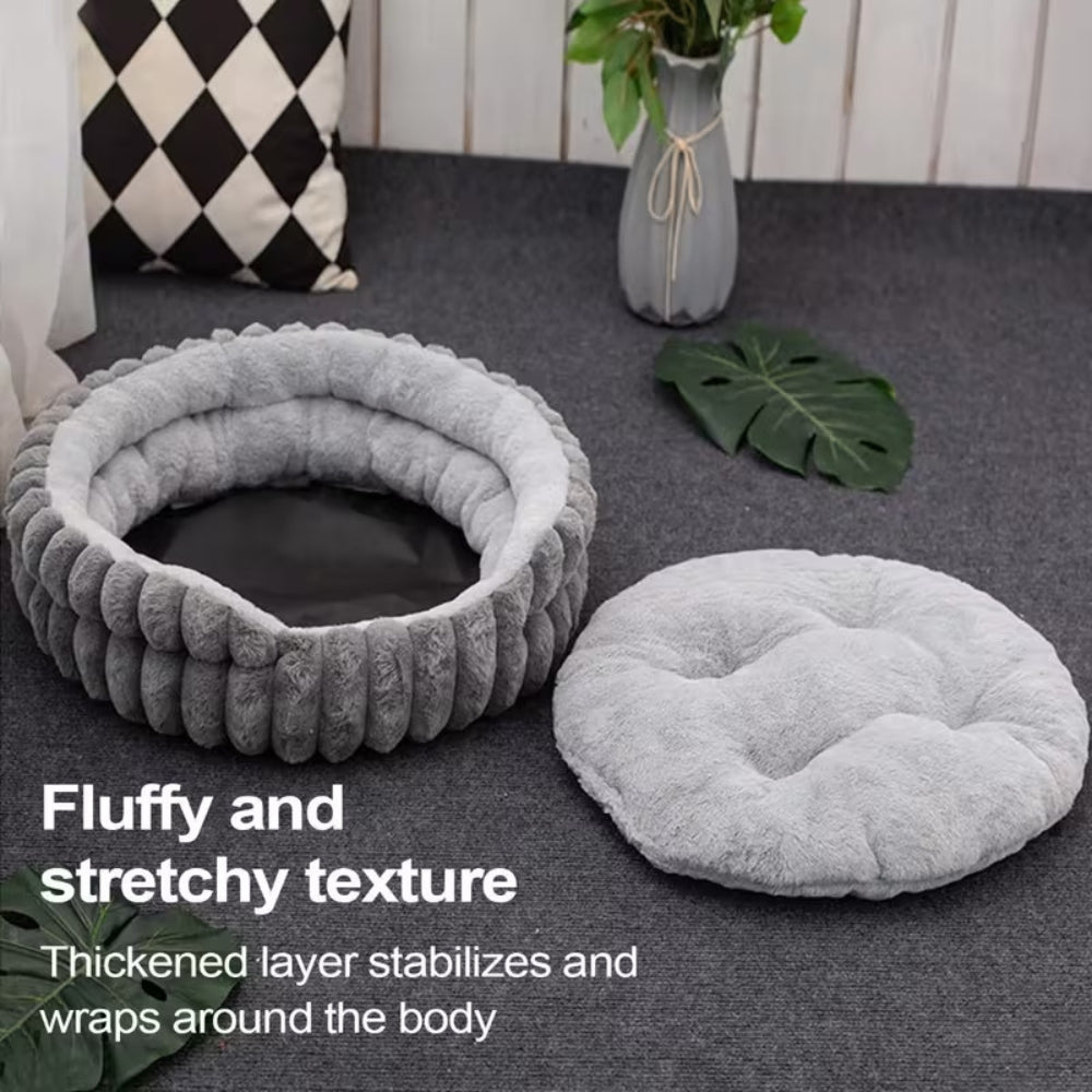 Plush Donut Pet Bed