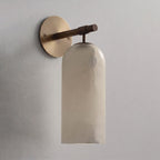 Alabaster Pillar Wall Sconce