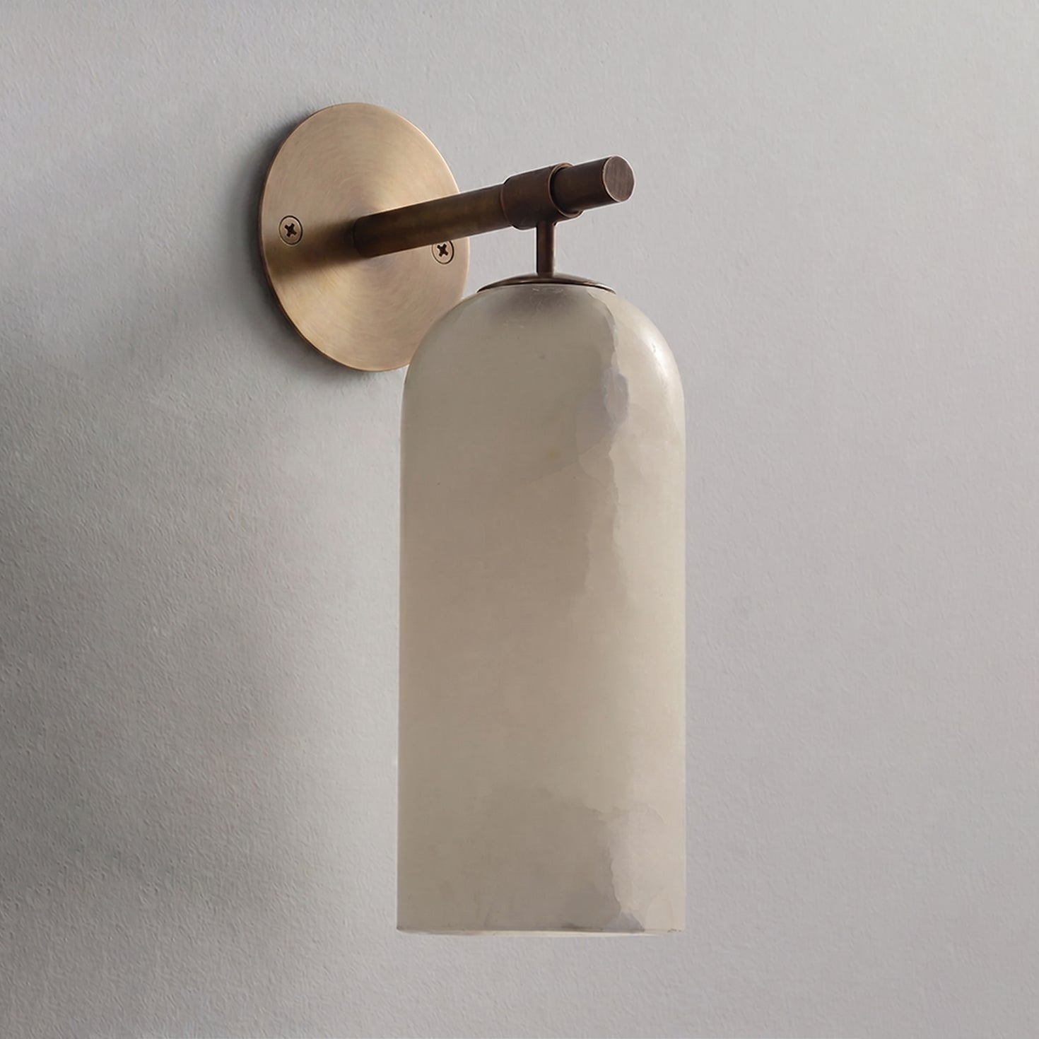 Alabaster Pillar Wall Sconce