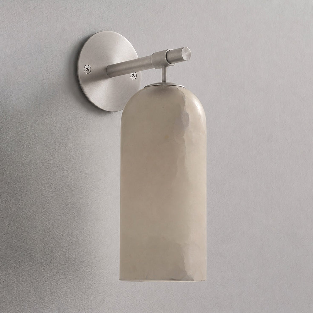 Alabaster Pillar Wall Sconce
